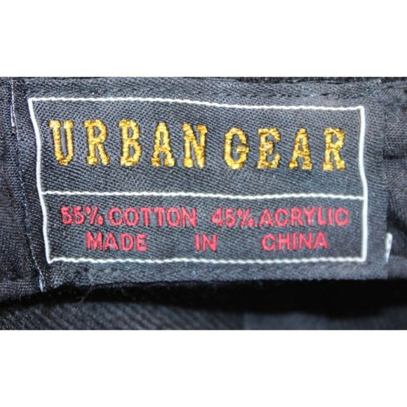 Urban Gear Embroidered Black Pirate Bad To The Bone Hat Strap Back Cap - Picture 2 of 7